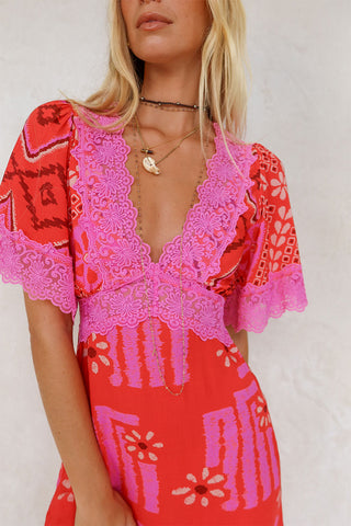 Libertine Lace Mini Dress